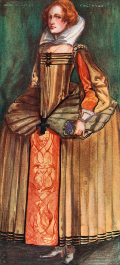 En kvinde fra Elizabeths tid 1558-1603 af Dion Clayton Calthrop