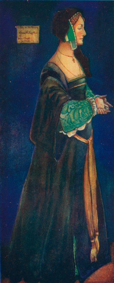 A Woman of the Time of Henry VIII, 1907. af Dion Clayton Calthrop