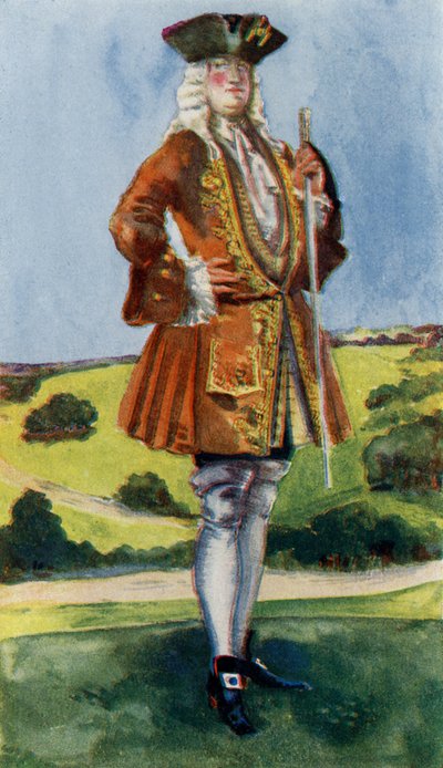 Mands kostume under George I (1714-1727) af Dion Clayton Calthrop