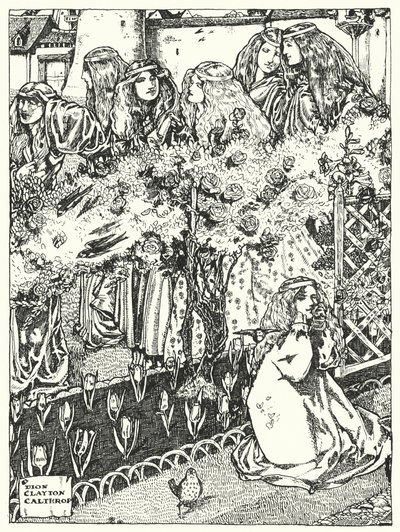 De syv prinsesser (gravering) af Dion Clayton Calthrop