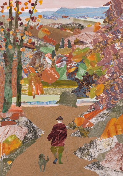 Autumn Walk, 2020 (collage) af Dione Verulam