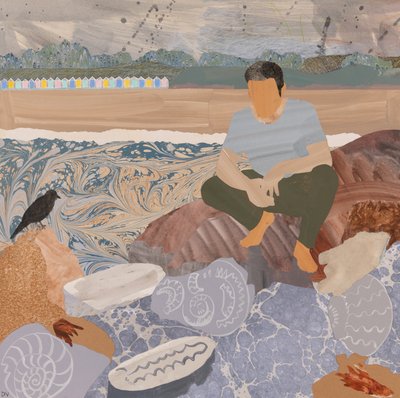 Strandhytter  fossiler (collage) af Dione Verulam