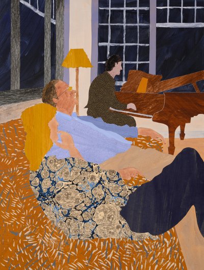 Chopin i troperne (collage) af Dione Verulam