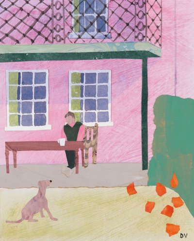 Kaffepause (collage) af Dione Verulam