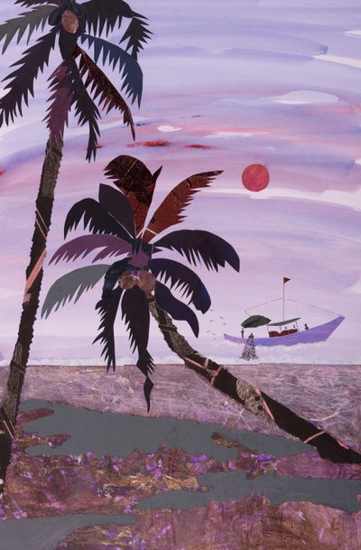 Fiskeri, 2020 (collage) af Dione Verulam