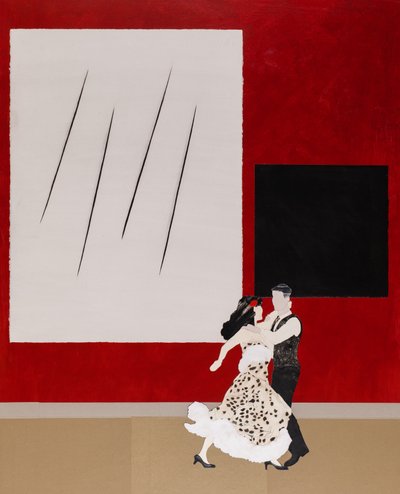 In Tune with Malevich, 2020 (collage) af Dione Verulam