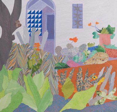 Isolation i Paradis (collage) af Dione Verulam