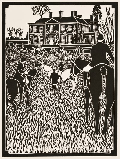 Årets måneder: December, 2012 (linoleumssnit) af Dione Verulam