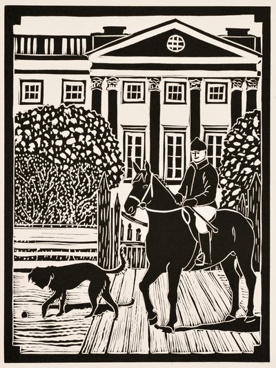 Årets måneder: November, 2012 (linoleumssnit) af Dione Verulam