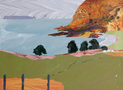 Mull, oktoberlys (collage) af Dione Verulam