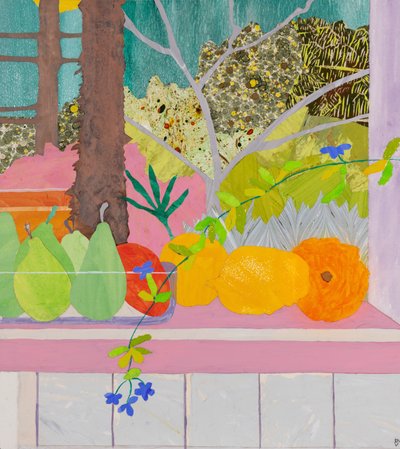 Karantæne i Paradis (collage) af Dione Verulam