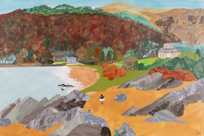 Saddell, Mull of Kintyre (collage) af Dione Verulam