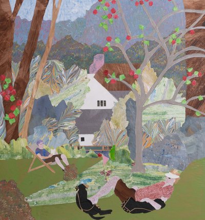 Ophold i september, 2023 (collage) af Dione Verulam