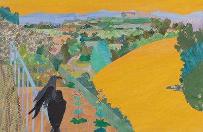 Den gyldne Rhin  Wotans ravne, Wagners ringcyklus (collage) af Dione Verulam