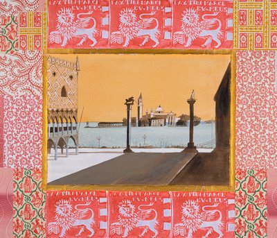 Venedig, Markuspladsen (akvarel og blæk) af Dione Verulam