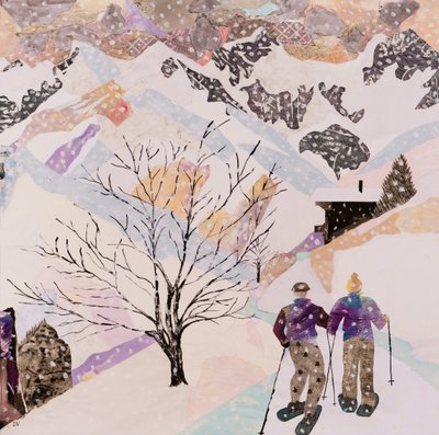 Walking to Lunch, 2015 (collage) af Dione Verulam