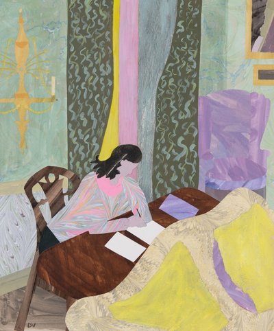 Arbejde (collage) af Dione Verulam