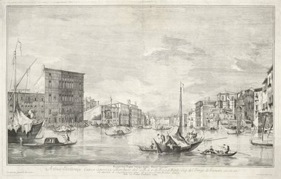 Canal Grande i Venedig af Dionigi Valesio