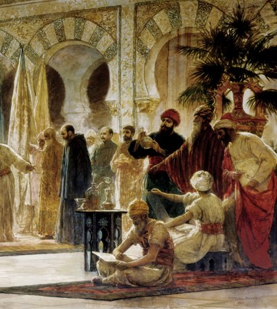 Abd Al-Rahman III, detalje af et maleri af Dionis Baixeras i Verdaguer af Dionisio Baixeras Verdaguer