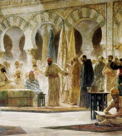 Abd Al-Rahman III, detalje af et maleri af Dionis Baixeras i Verdaguer af Dionisio Baixeras Verdaguer