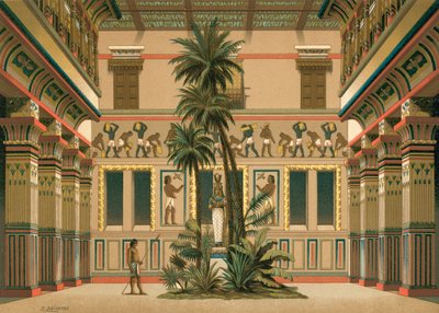 Gården til et egyptisk hus af Dionisio Baixeras Verdaguer