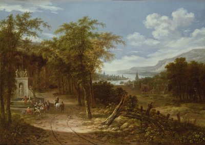 Skovklædt landskab, 1700-tallet af Dionys Verburgh