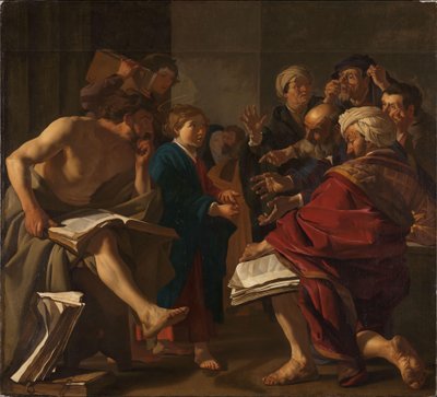 Kristus blandt lægerne af Dirck Baburen van