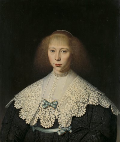 Agatha Geelvinck (1617-38). Første hustru til Frederik Dircksz Alewijn af Dirck Dircksz. van Santvoort