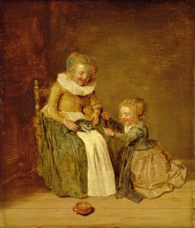 Børn med en kat, 1631 af Dirck Hals