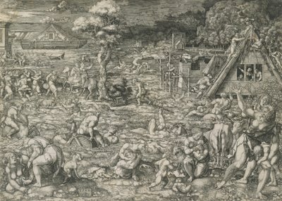 Syndfloden, 1544. af Dirck Vellert