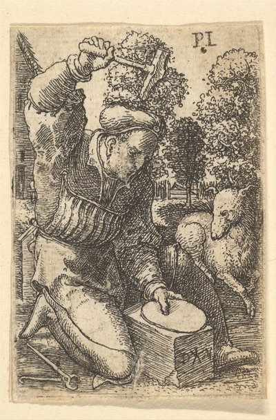 The Smith, 1520-25. af Dirck Vellert