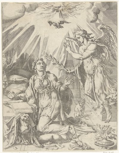 Bebudelse Menneskehedens fald og forløsning gennem Kristi liv og lidenskab (serietitel) af Dirck Volckertsz. Coornhert (attributed to)