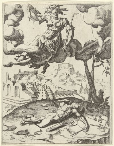 Tro overvinder sensuel kærlighed Triumphs of Petrarch (serietitel) af Dirck Volckertsz. Coornhert (possibly)