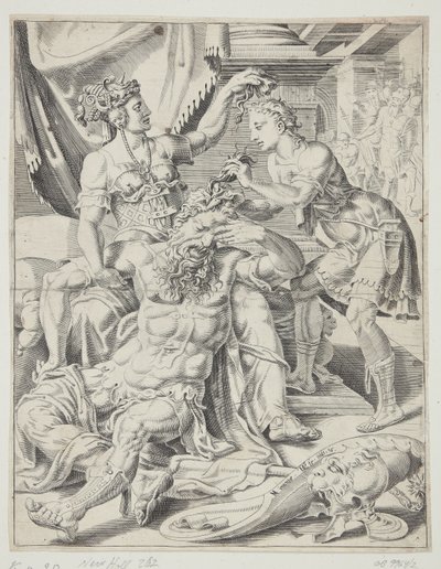 Samson og Delila af Dirck Volckertsz. Coornhert