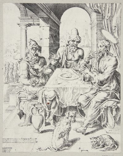 Nadveren i Emmaus af Dirck Volckertsz. Coornhert