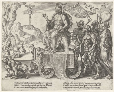 Kristi triumf Triumph of Patience (serietitel) Patientiae Trivmphvs (serietitel) af Dirck Volckertsz. Coornhert