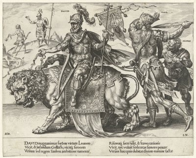 Davids triumf Triumph of Patience (serietitel) Patientiae Trivmphvs (serietitel) af Dirck Volckertsz. Coornhert