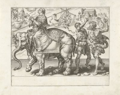 Stephens triumf Triumph of Patience (serietitel) Patientiae Trivmphvs (serietitel) af Dirck Volckertsz. Coornhert