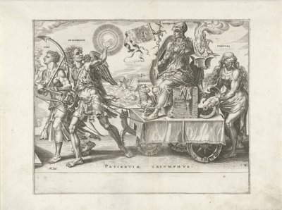 Tålmodighedens triumf (Patientia) Triumph of Patience (serietitel) Patientiae Trivmphvs (serietitel) af Dirck Volckertsz. Coornhert