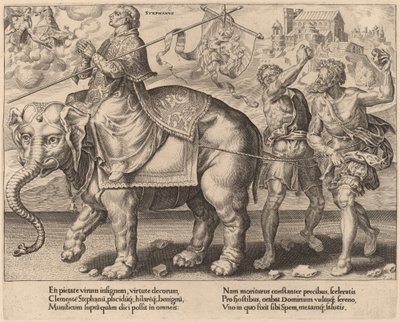 Sankt Stefans triumf af Dirck Volckertz Coornhert after Maerten van Heemskerck