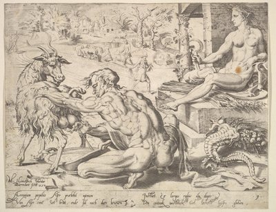 Asher, fra serien De tolv patriarker, 1550. af Dirck Volkertsen Coornhert