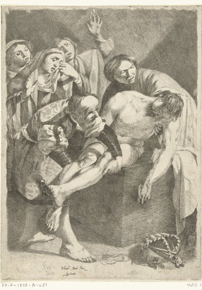 Kristi begravelse af Dirck van Baburen (attributed to)