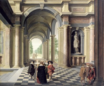 En renæssancesal af Dirck van Delen