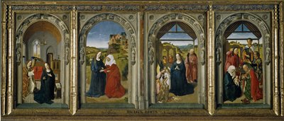 Fire scener fra Jomfruens liv, ca 1442-1445 af Dirk Bouts