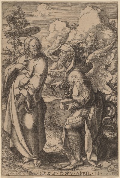 Kristi fristelse af Dirk Jacobsz Vellert