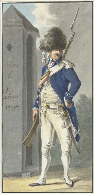 Uniform fra Rotterdamsch Genootschap van Wapenhandel de Palmboom af Dirk Langendijk