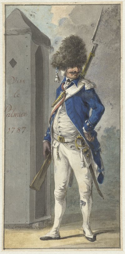 Uniform fra Rotterdamsch Genootschap van Wapenhandel de Palmboom af Dirk Langendijk
