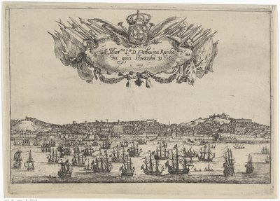 Udsigt over byen og havnen i Lissabon Udsigt over Lissabon (serietitel) af Dirk Stoop