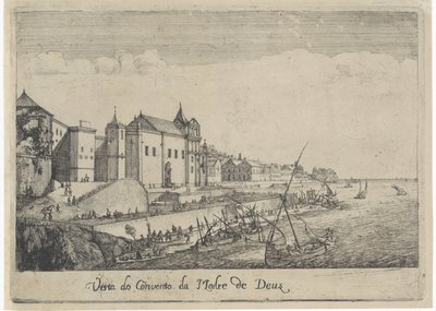 Udsigt over Guds Moders kloster i Lissabon Vista do Convento da Madre de Deus (titel på objekt) Udsigt over Lissabon (serietitel) af Dirk Stoop