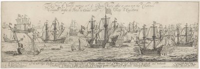 Duke of York hilser Royal Navy i kanalen Hertugen af ​​Yorks møde n th ye Royall Navy, efter at den kom ind i Channell / O cheqado duque de Jorck no Cannal entre o Frota d
